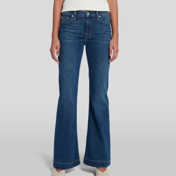 7 For All Mankind Denim - 7 For All Mankind B(air) Tailorless Dojo Jean Dark Wash Size 25